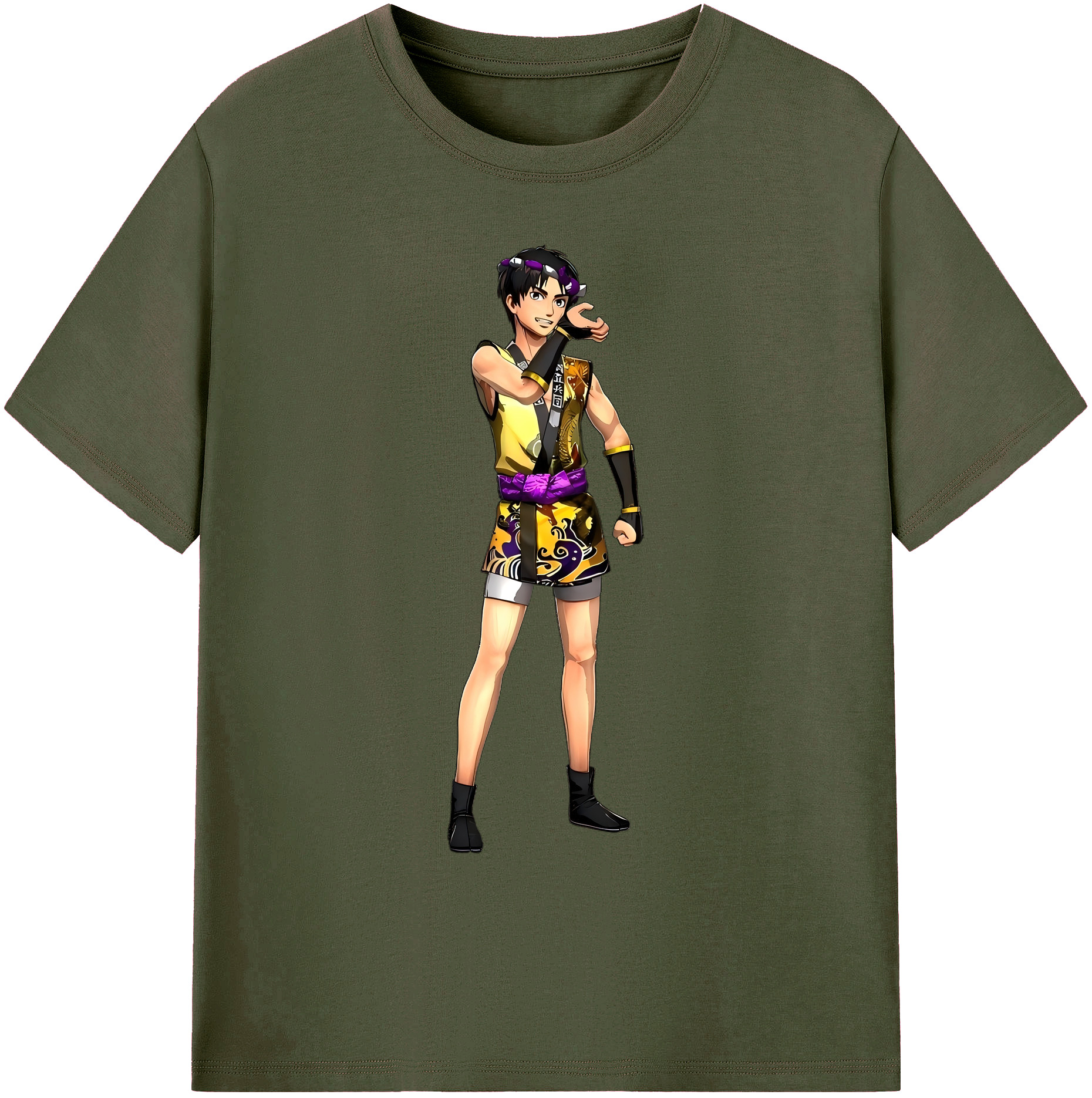 （画像用） 進撃の巨人 リヴァイ·アッカーマン Attack on Titan Levi Ackerman 綿100％ メンズ半袖Tシャツ｜肌触りやわらか＆通気性